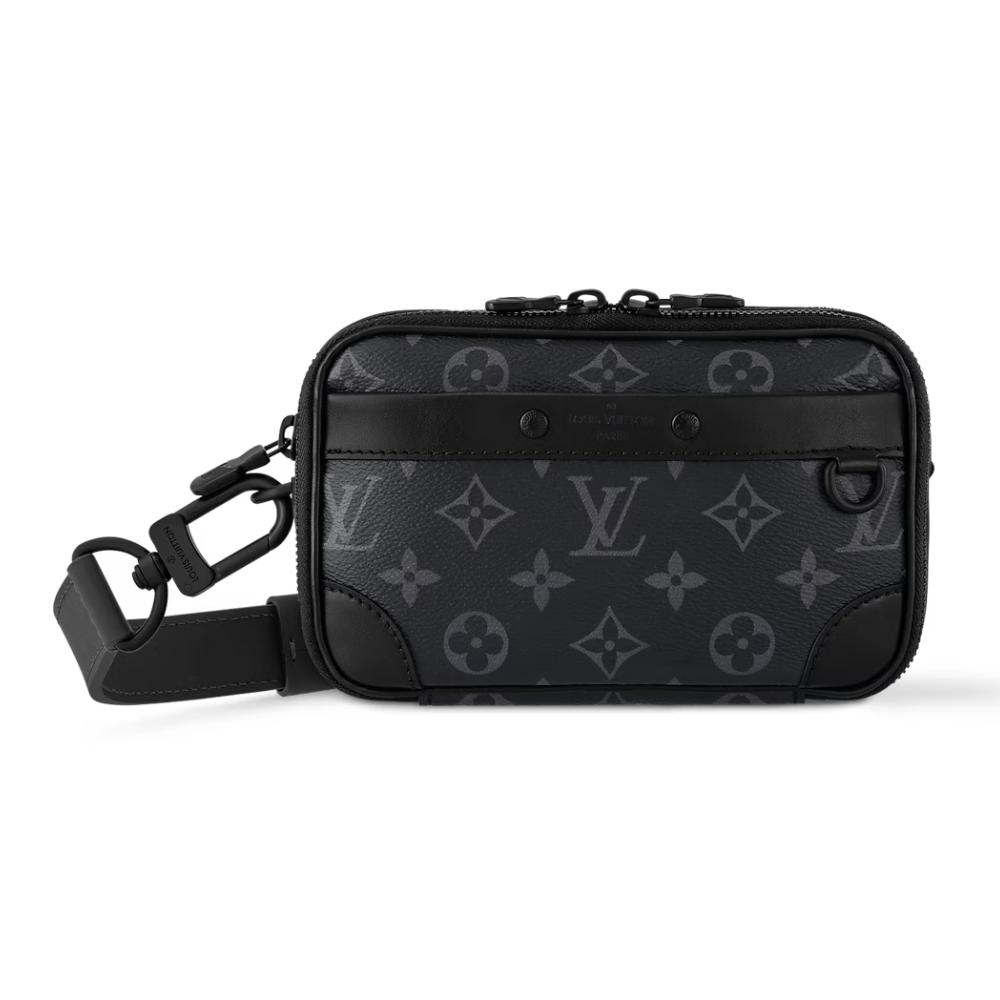 LOUIS VUITTON ALPHA WEARABLE WALLET BAG MENS MINI - BLACK/GREY