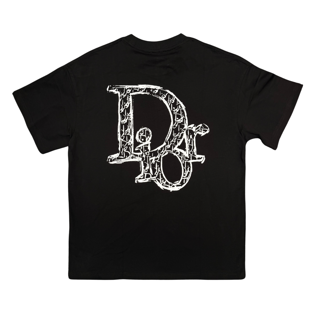 DIOR TIRE LOGO TSHIRT - BLACK