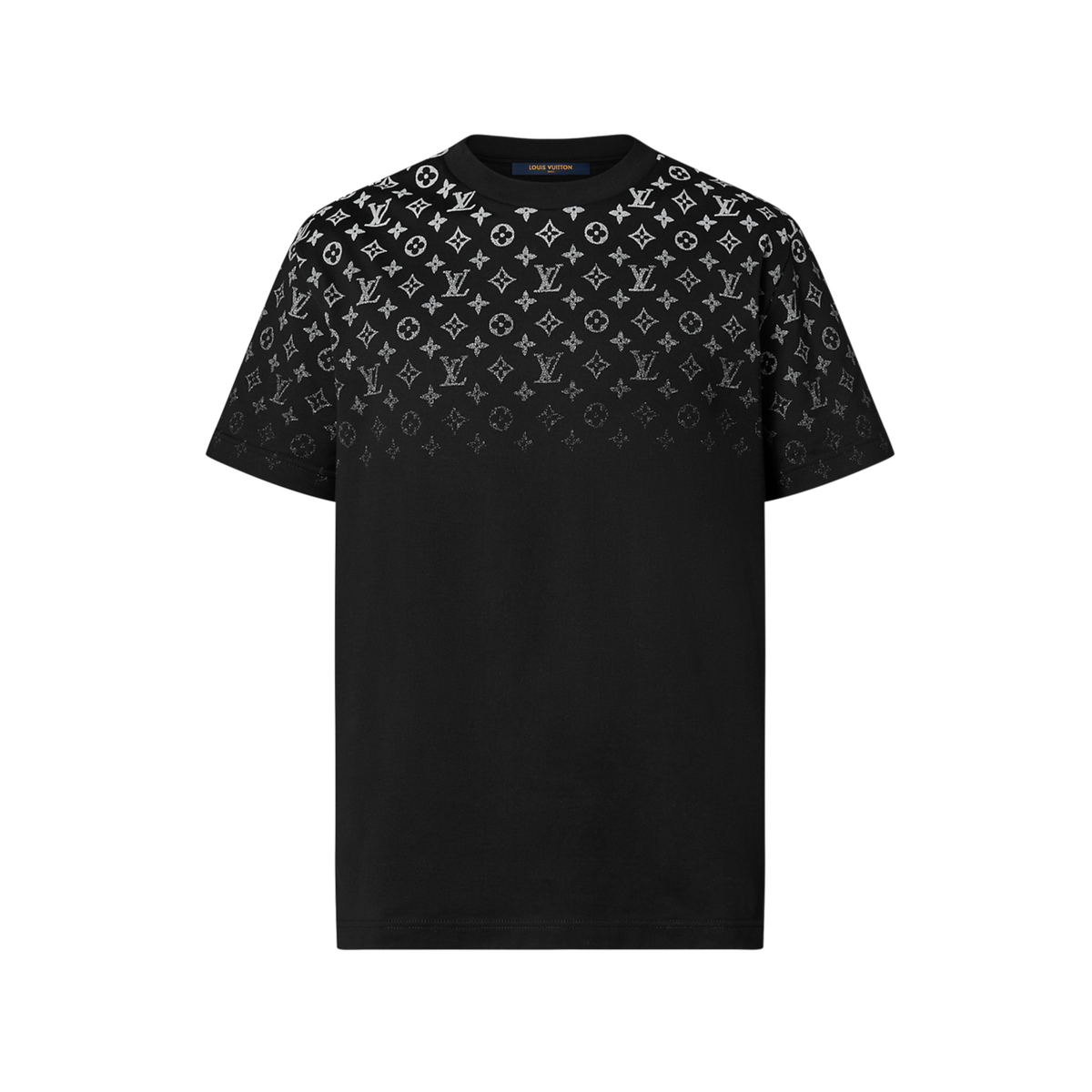 LOUIS VUITTON GRADIENT LOGO T-SHIRT - BLACK