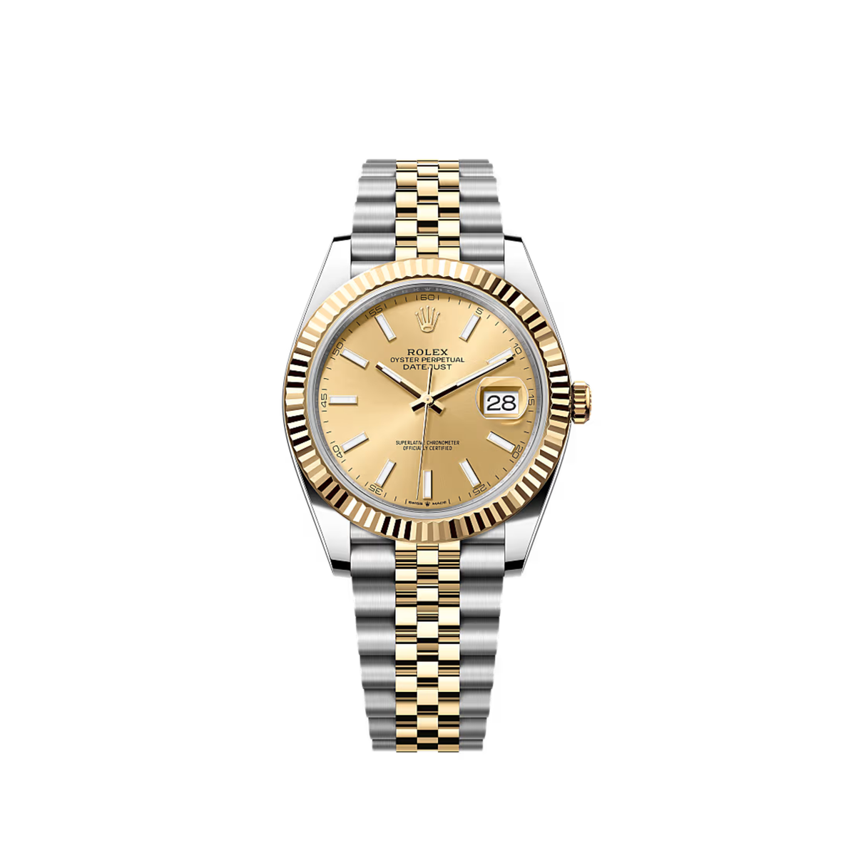 ROLEX DATEJUST 41 TWO TONE GOLD DIAL