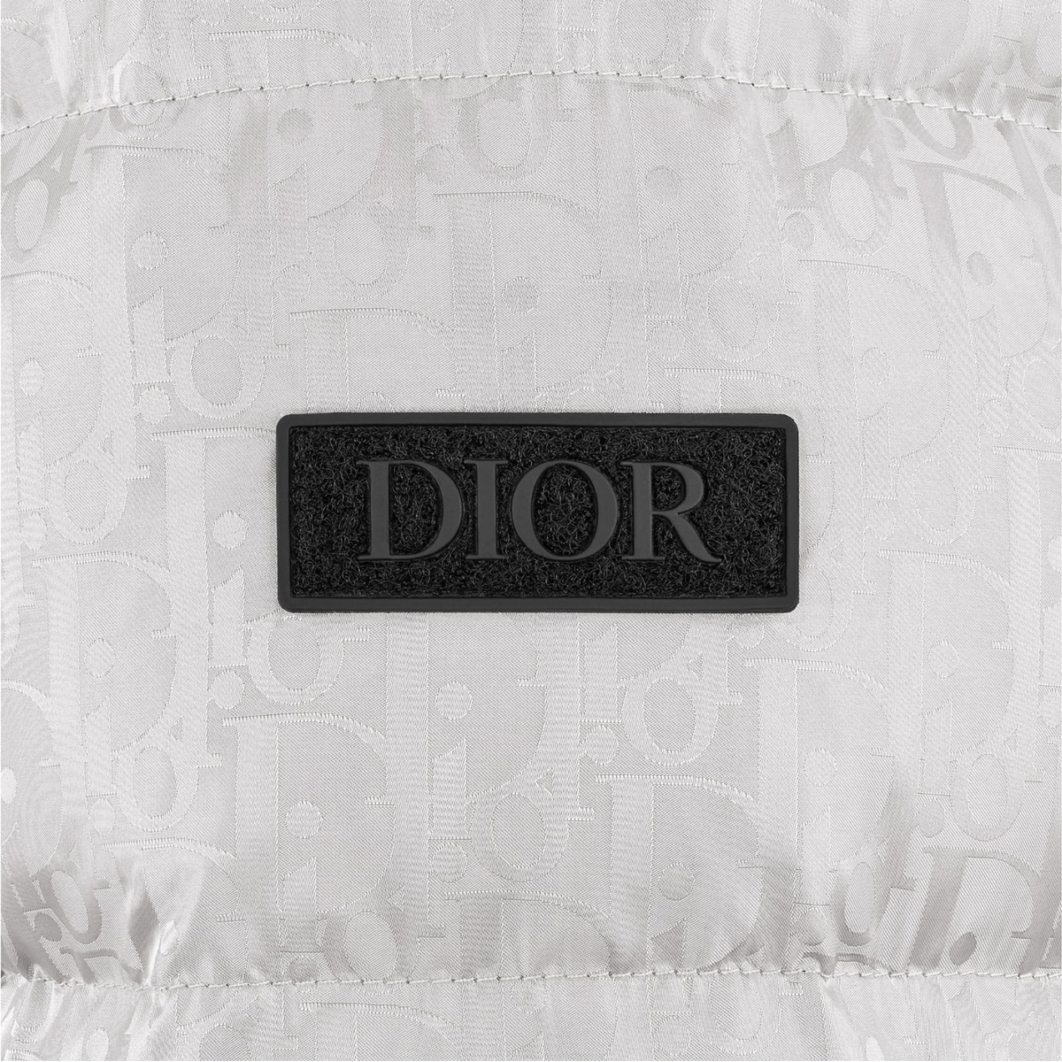DIOR OBLIQUE PUFFER JACKET - WHITE