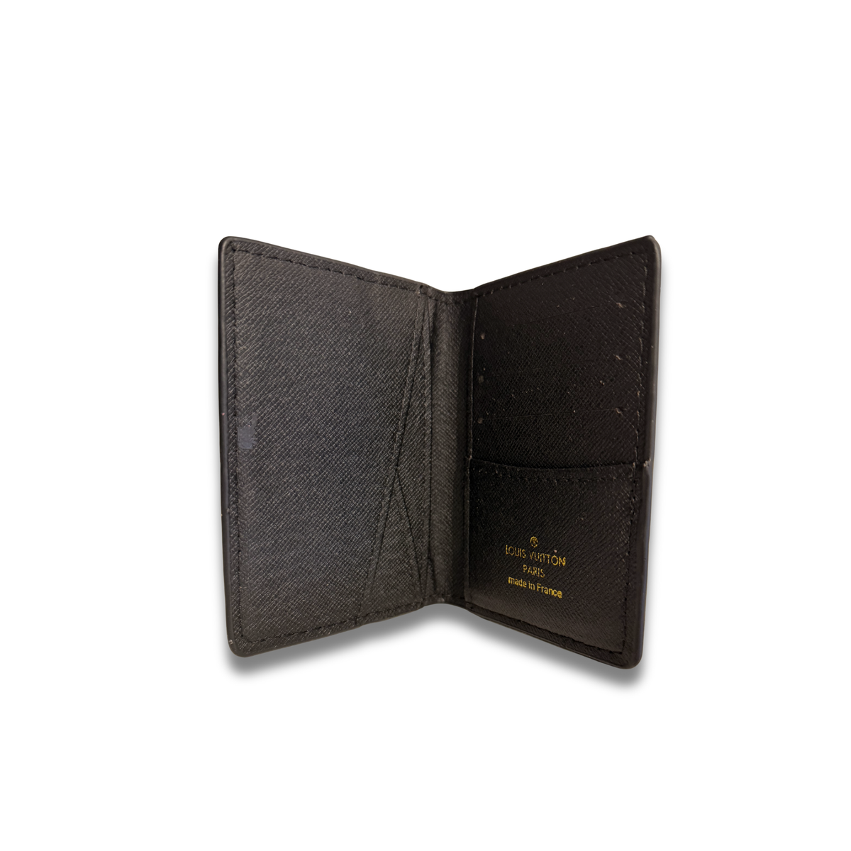 LOUIS VUITTON MONOGRAM FLIP CARD HOLDER - BLACK/WHITE