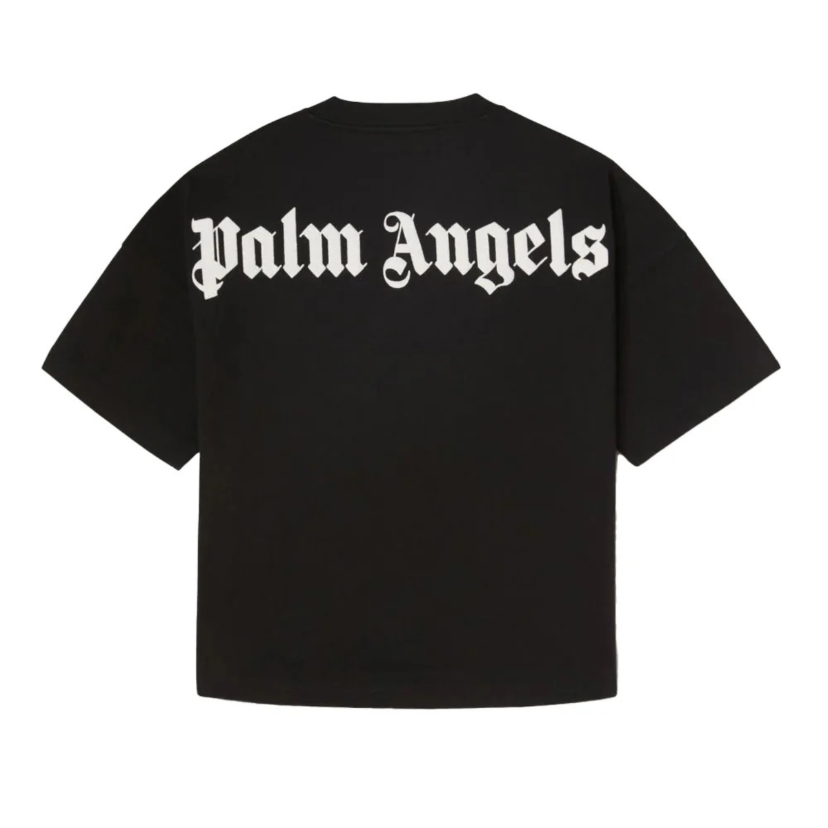 PALM ANGELS DOUBLED LOGO T-SHIRT - BLACK/WHITE