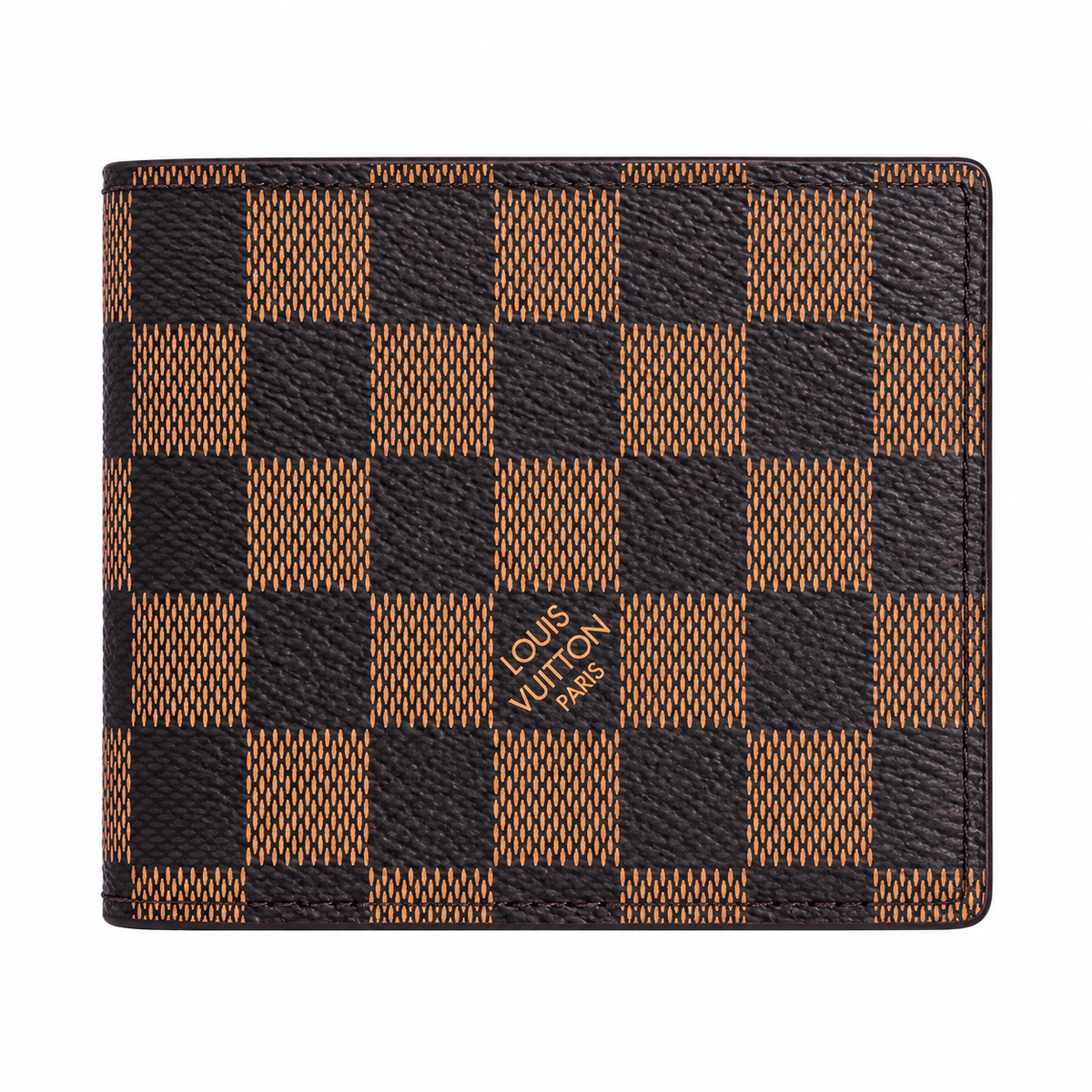 LOUIS VUITTON FLIP WALLET DAMIER - BROWN