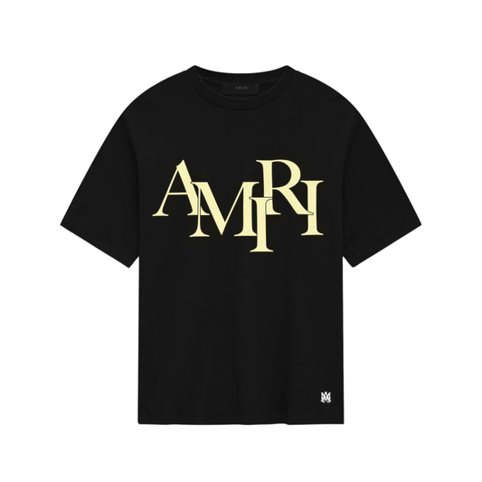 AMIRI STAGGERED LOGO TSHIRT