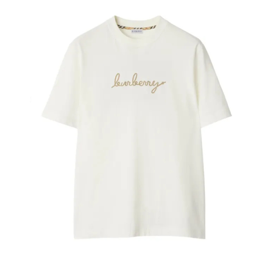 BURBERRY ROPE LOGO TSHIRT - WHITE