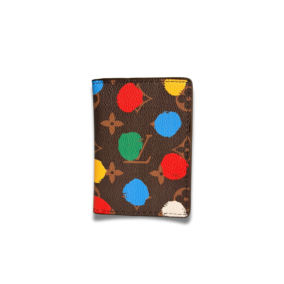 LOUIS VUITTON YAYOI FLIP CARD HOLDER - BROWN