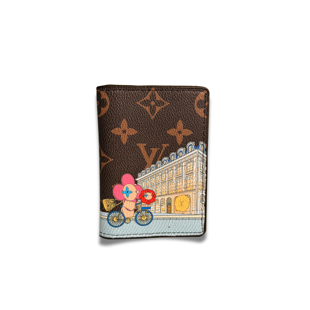 LOUIS VUITTON VENDOME FLIP CARD HOLDER - BROWN