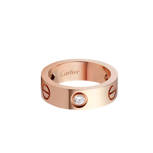 CARTIER LOVE RING - ROSE GOLD/DIAMANTE