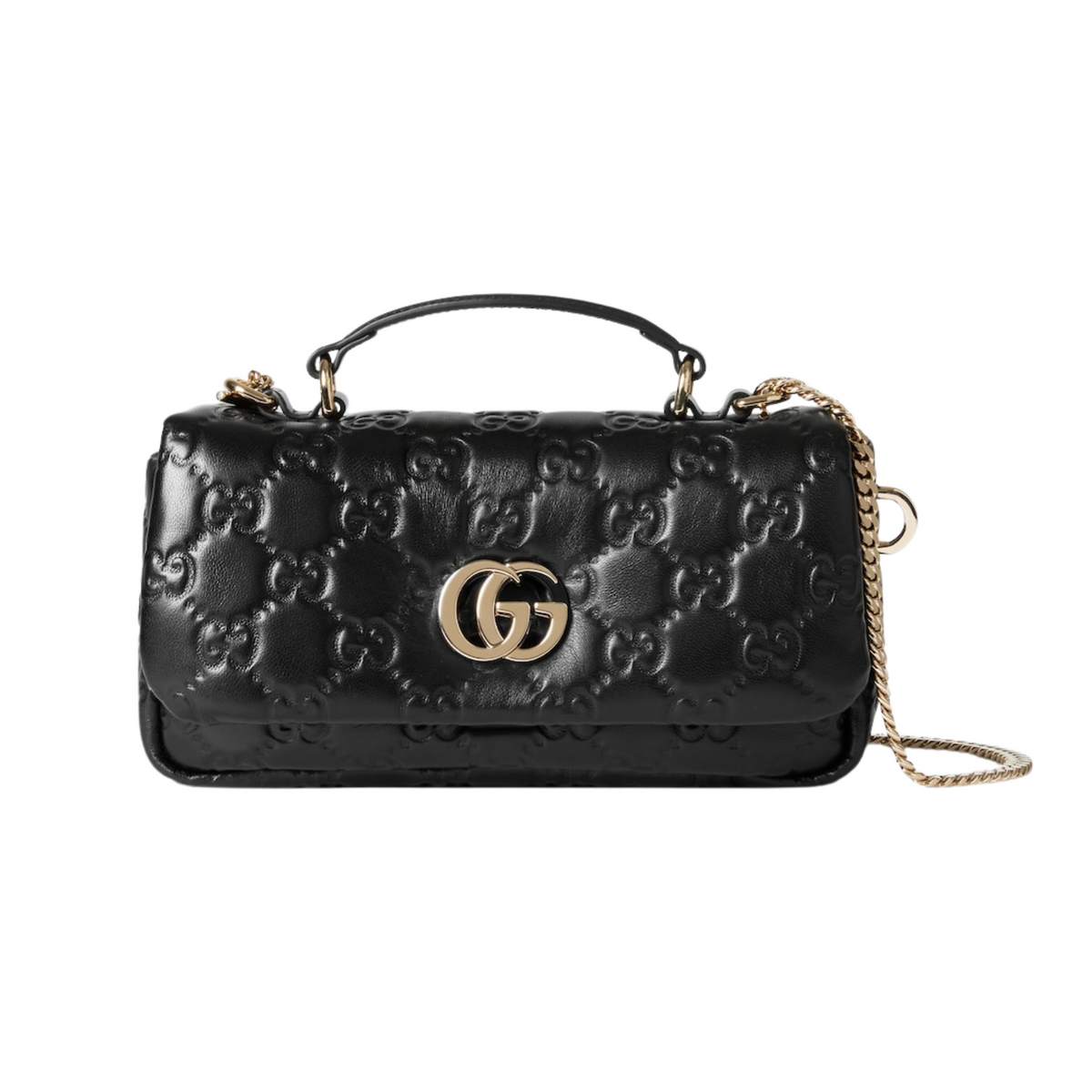 GUCCI GG MILANO SMALL TOP HANDLE BAG - BLACK