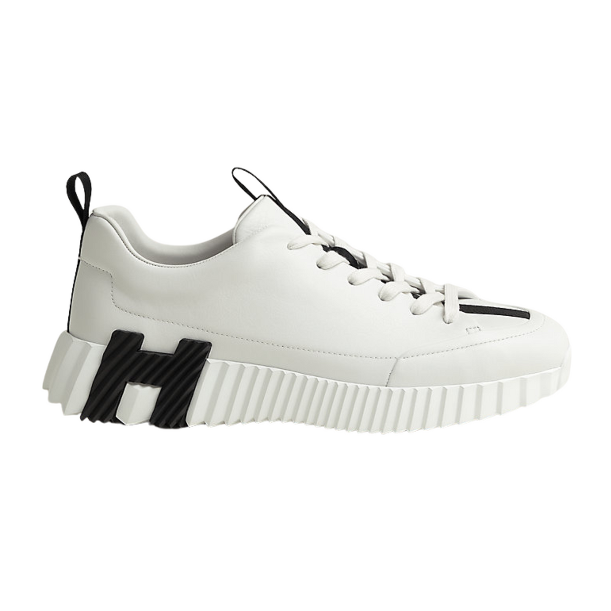 HERMES JUMP SNEAKER - WHITE/BLACK