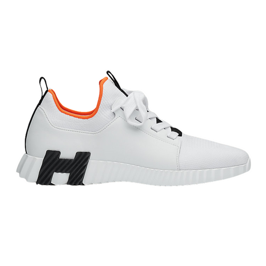 HERMES DEPART SNEAKER - WHITE/BLACK/ORANGE