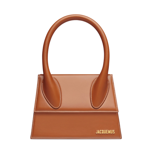 JACQUEMUS LARGE CHIQUITO BAG - BROWN