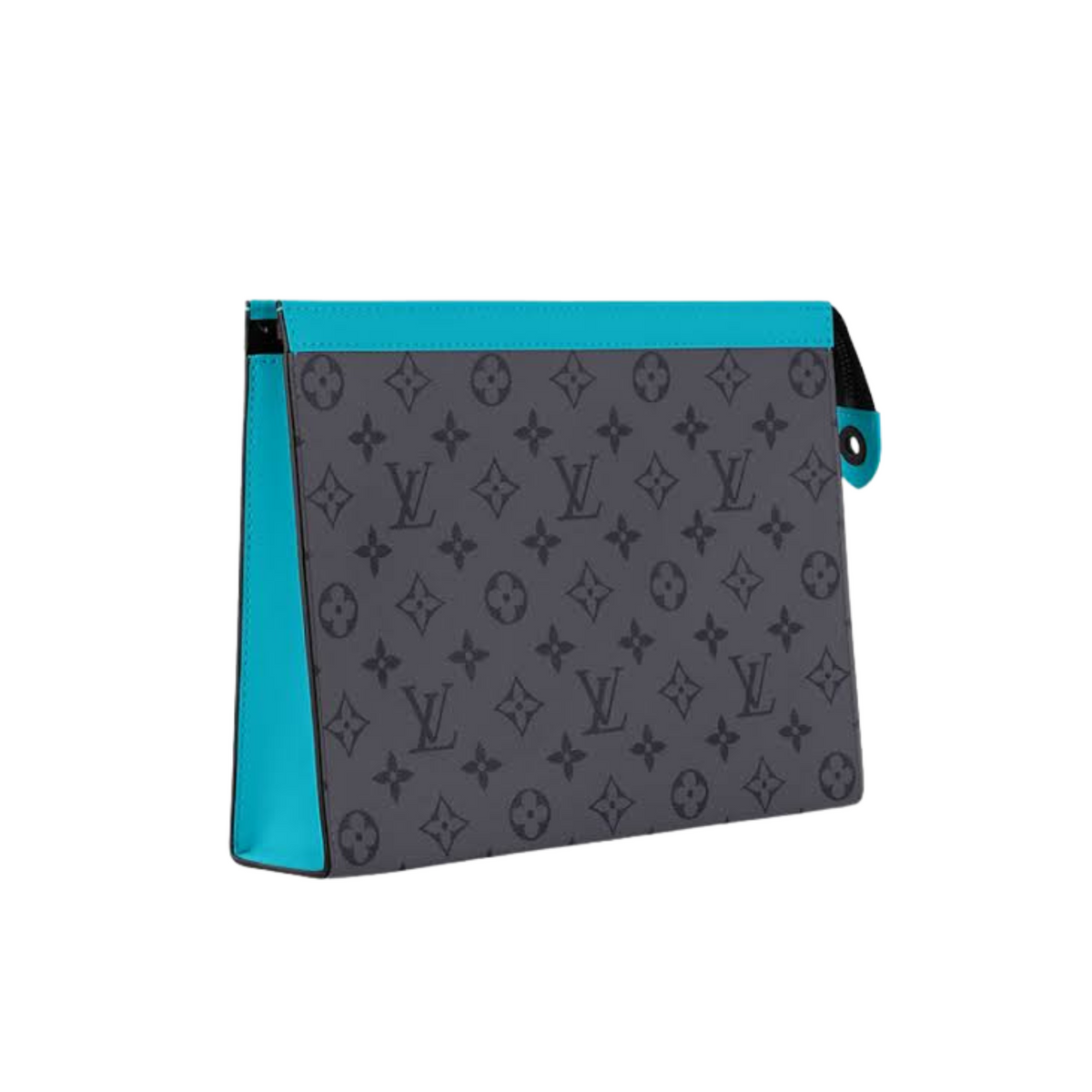 LOUIS VUITTON POCHETTE VOYAGE MONOGRAM BAG - GREY/BLUE