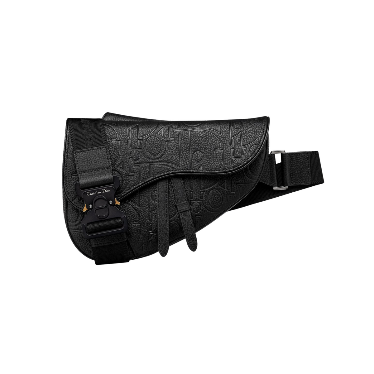 DIOR SADDLE BAG - BLACK