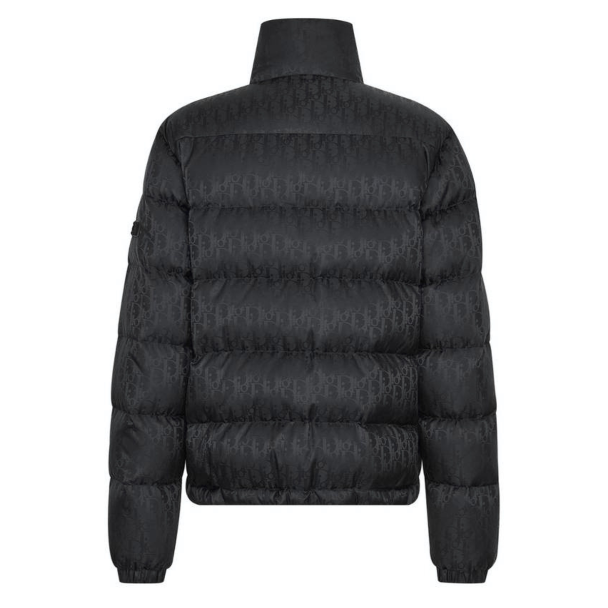 DIOR OBLIQUE PUFFER JACKET - BLACK