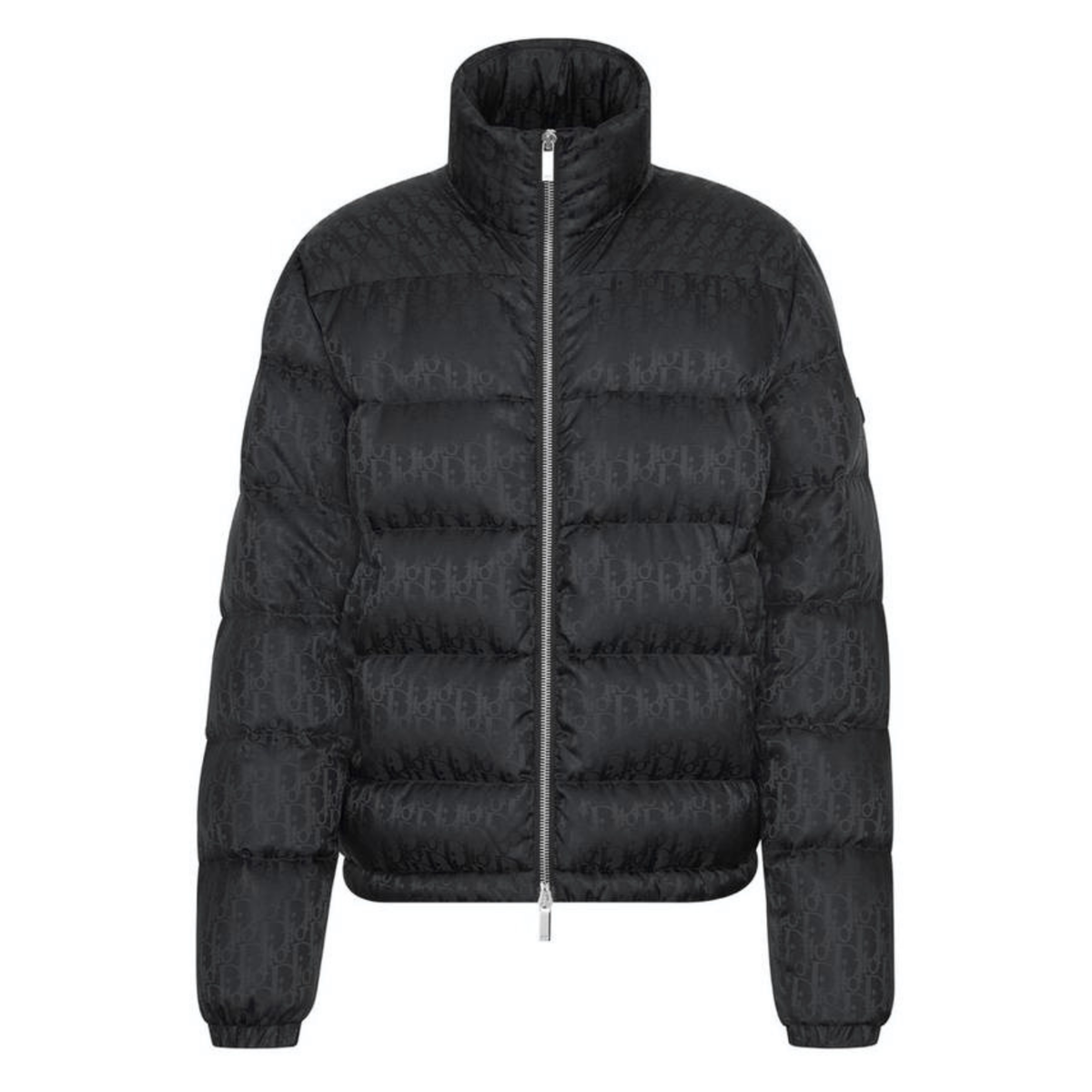 DIOR OBLIQUE PUFFER JACKET - BLACK