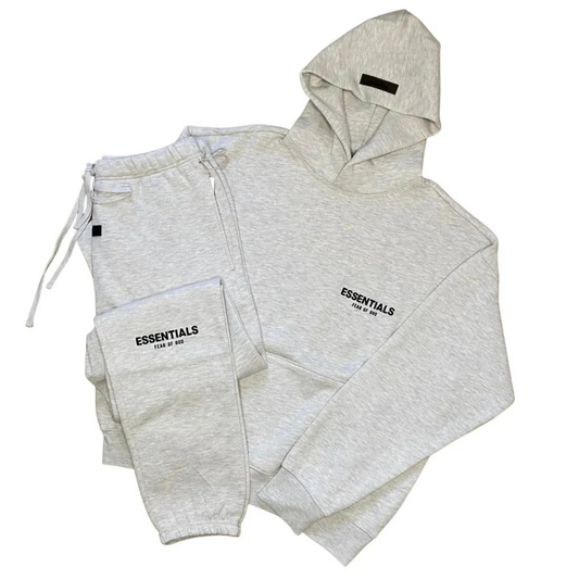 ESSENTIALS TRACKSUIT - LIGHT GREY