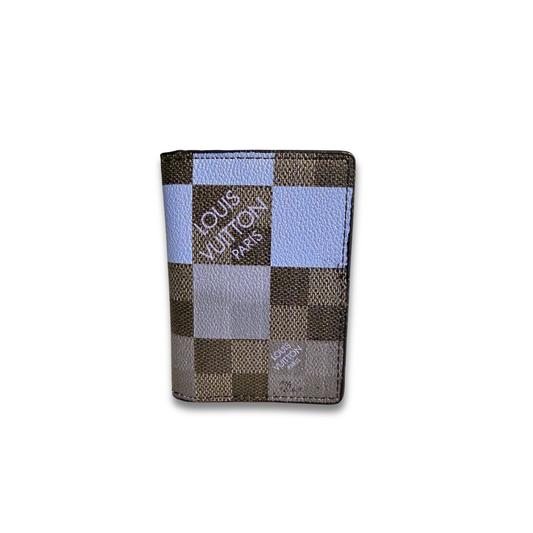 LOUIS VUITTON DAMIER FLIP CARD HOLDER - BLACK/BLUE