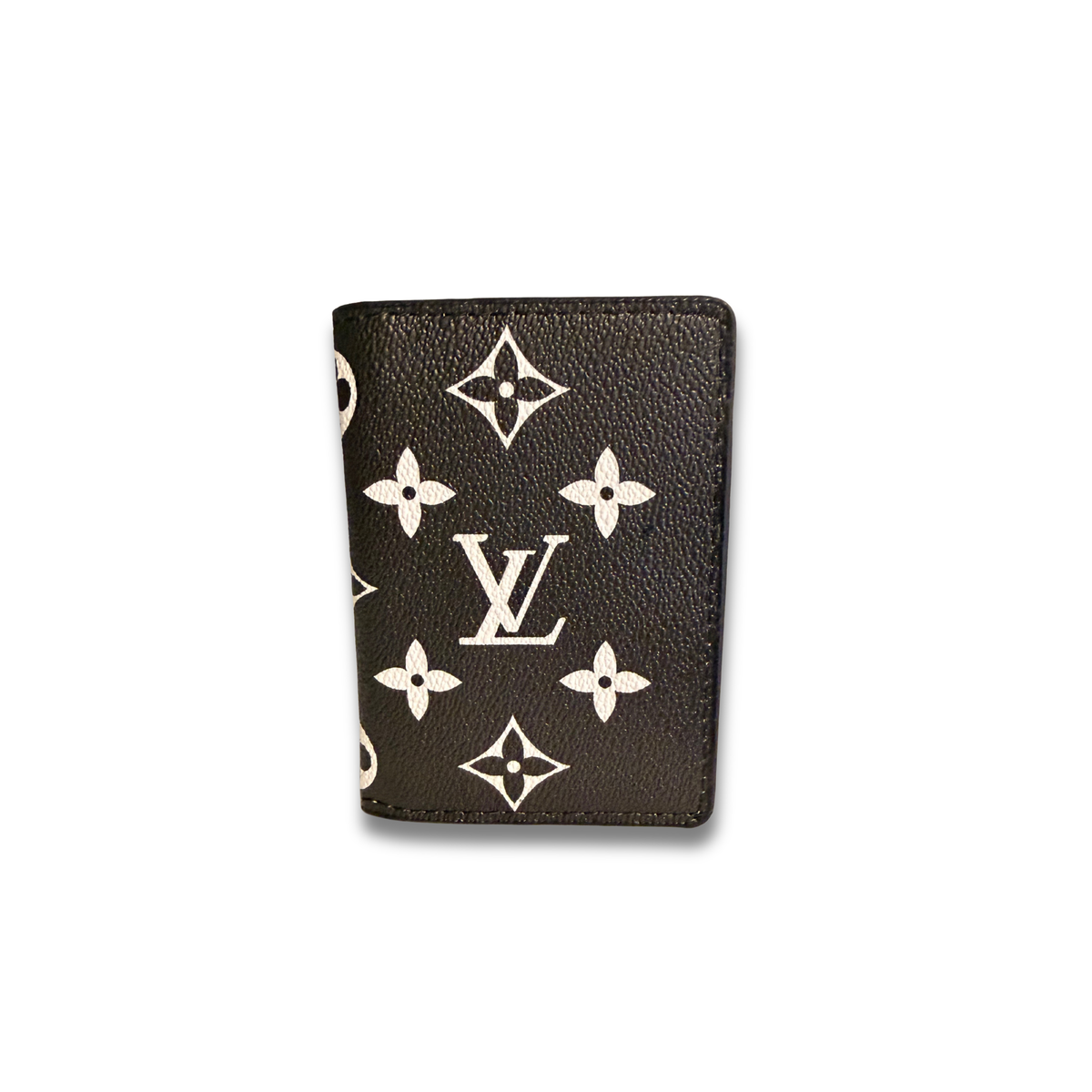 LOUIS VUITTON MONOGRAM FLIP CARD HOLDER - BLACK/WHITE