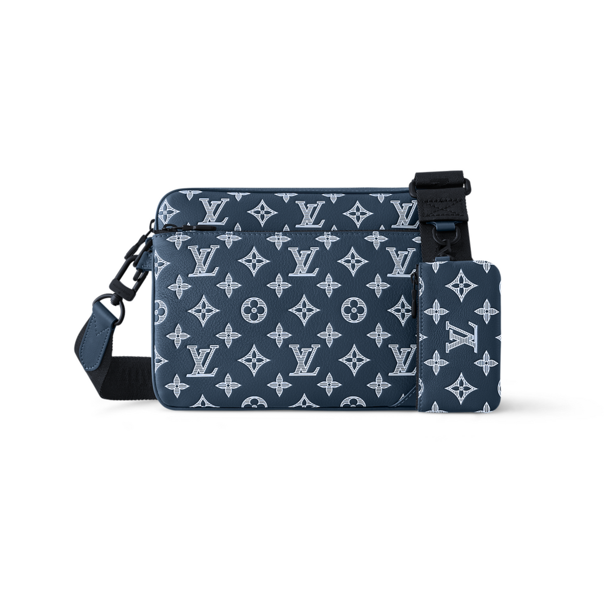 LOUIS VUITTON TRIO MESSENGER BAG -  NAVY BLUE