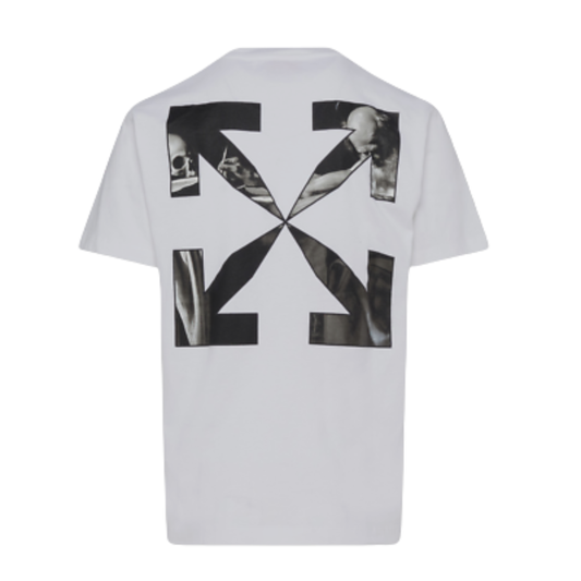 OFFWHITE CARAVAGGIO ARROW TSHIRT - WHITE