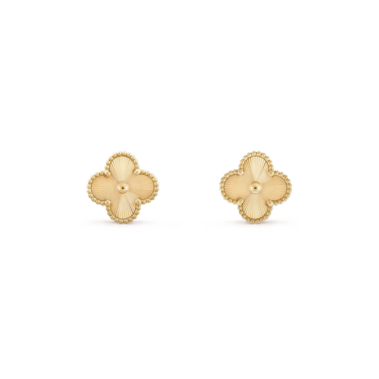 VAN CLEEF VINTAGE ALHAMBRA EARSTUDS - GOLD