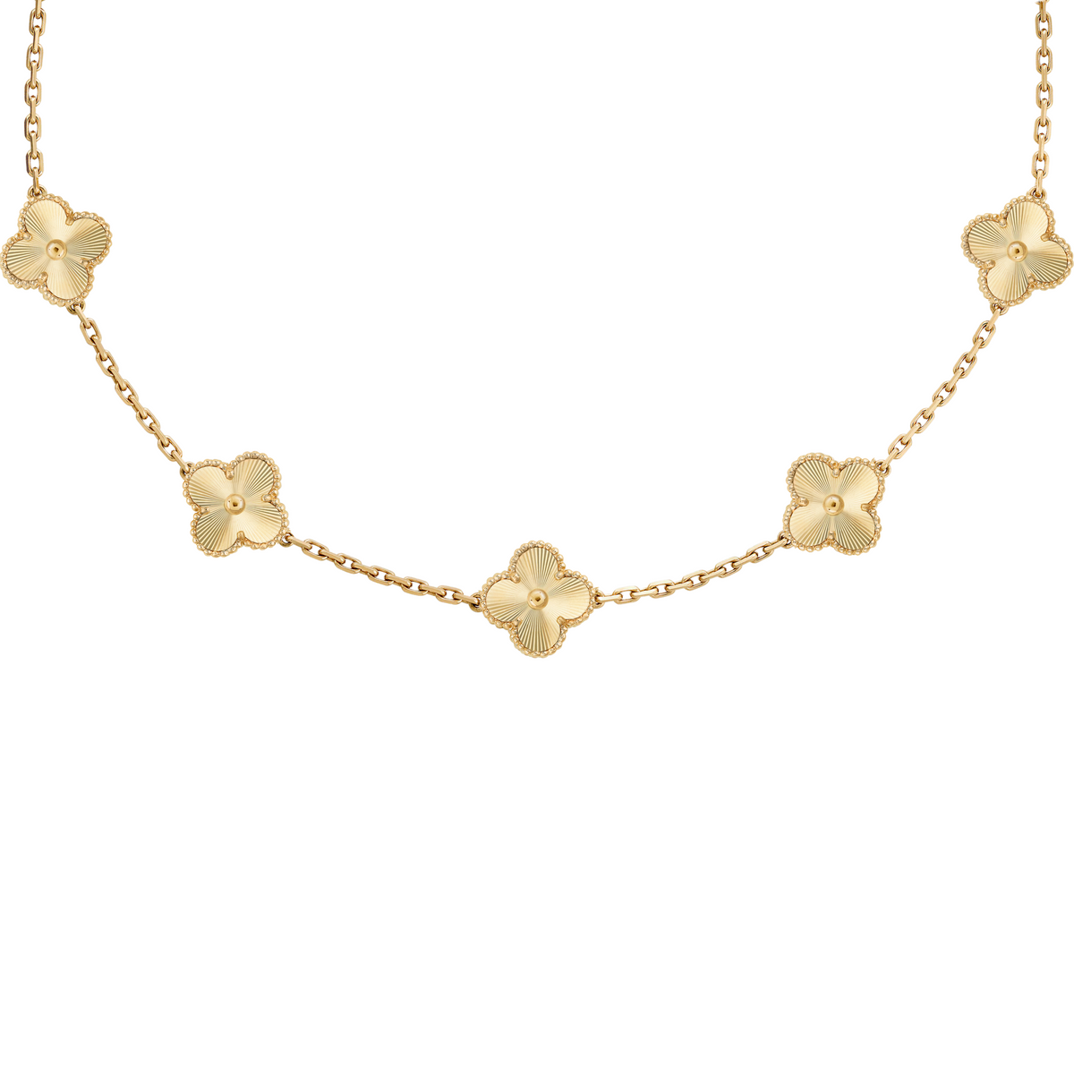 VAN CLEEF VINTAGE ALHAMBRA NECKLACE  - GOLD